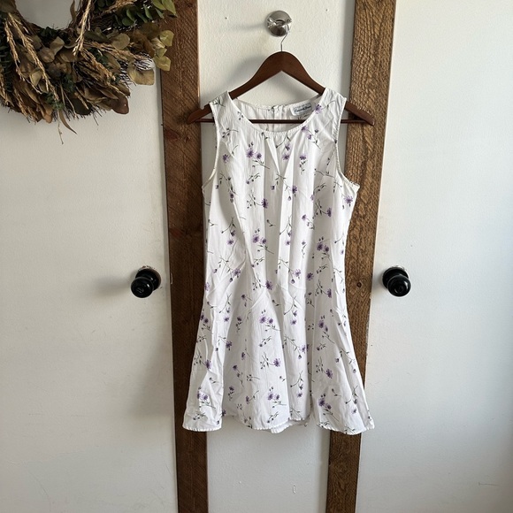 Y2K /90s Especially Yours Women’s Floral Dress Medium Sleeveless Fit Flare ALine - Picture 1 of 12